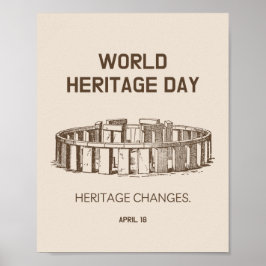 Werelderfgoeddag 2023 — Hererfgoedveranderingen Poster