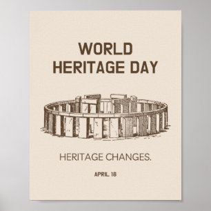 Werelderfgoeddag 2023 — Hererfgoedveranderingen Poster