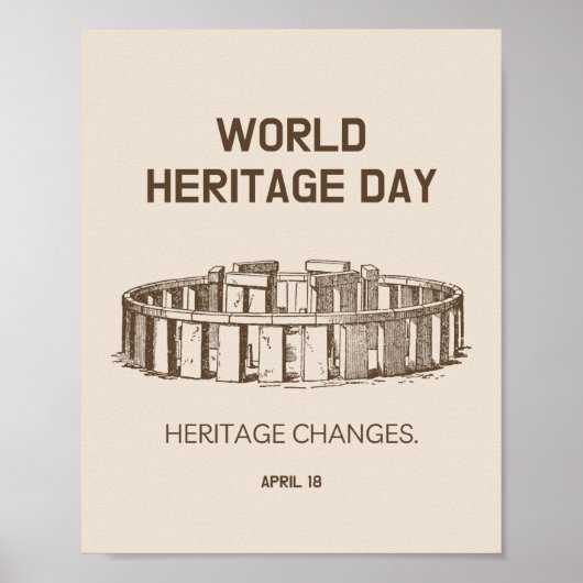 Werelderfgoeddag 2023 — Hererfgoedveranderingen Poster (Voorkant)