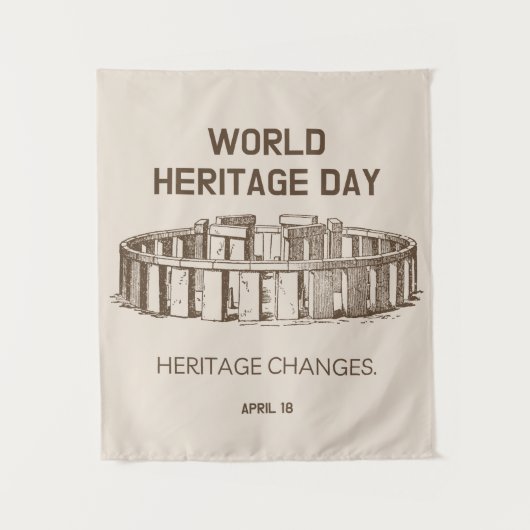 Werelderfgoeddag 2023 — Hererfgoedveranderingen Wandkleed (Voorkant)