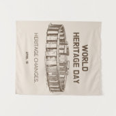 Werelderfgoeddag 2023 — Hererfgoedveranderingen Wandkleed (Voorkant (horizontaal))