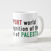 Werelderkenning van de Palestijnse staat Grote Koffiekop (Voorkant rechts)