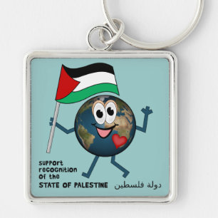 Werelderkenning van de Palestijnse staat Sleutelhanger