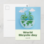 Wereldfietsdag Briefkaart (Voorkant / Achterkant)