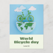 Wereldfietsdag Briefkaart (Voorkant)