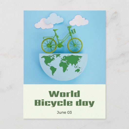 Wereldfietsdag Briefkaart (Voorkant)