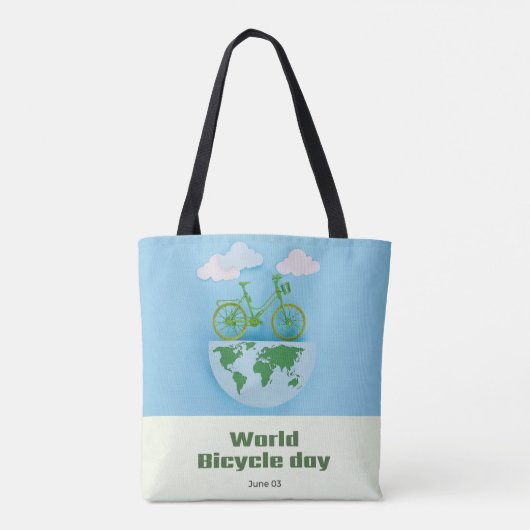Wereldfietsdag Tote Bag (Achterkant)