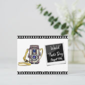 Wereldfotodag 19 augustus Briefkaart (Staand voorkant)