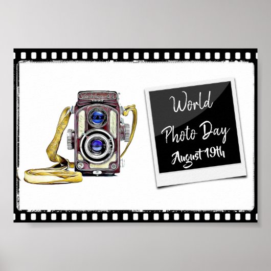 Wereldfotodag 19 augustus, kleine Posters (Voorkant)