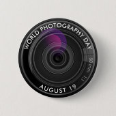 Wereldfotografie-dag Ronde Button 5,7 Cm (Voorkant)