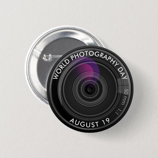 Wereldfotografie-dag Ronde Button 5,7 Cm (Voorkant /achterkant)