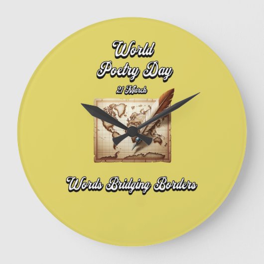 Wereldgedichtendag. Woorden die grenzen overbrugge Grote Klok (Voorkant)