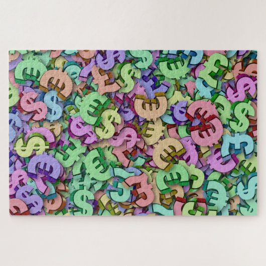 wereldgeldpuzzel legpuzzel (Horizontaal)