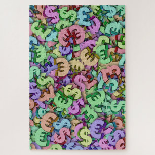 wereldgeldpuzzel legpuzzel