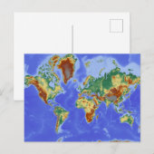 Wereldgeografische internationale kaart (Voorkant / Achterkant)