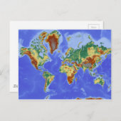 Wereldgeografische internationale kaart (Voorkant / Achterkant)