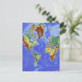 Wereldgeografische internationale kaart (Staand voorkant)