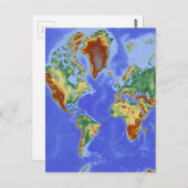 Wereldgeografische internationale kaart (Voorkant / Achterkant)