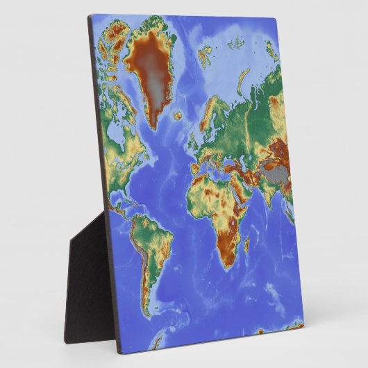 Wereldgeografische internationale kaart fotoplaat (Zijkant)