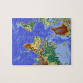 Wereldgeografische internationale kaart legpuzzel (Horizontaal)