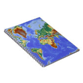 Wereldgeografische internationale kaart notitieboek (Rechterzijde)