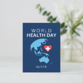 Wereldgezondheidsdag 7 april briefkaart (Staand voorkant)