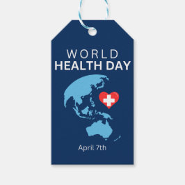 Wereldgezondheidsdag 7 april cadeaulabel