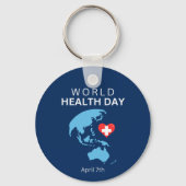 Wereldgezondheidsdag 7 april sleutelhanger (Voorkant)