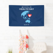 Wereldgezondheidsdag 7 april spandoek (Insitu)