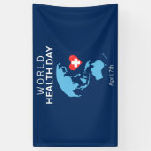 Wereldgezondheidsdag 7 april spandoek (Verticaal)