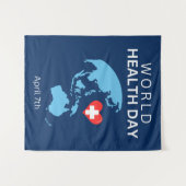 Wereldgezondheidsdag 7 april wandkleed (Voorkant (horizontaal))