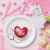 Wereldgezondheidsdag Papieren Bordje (Feest)