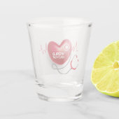 Wereldgezondheidsdag Shot Glas (Achterkant)