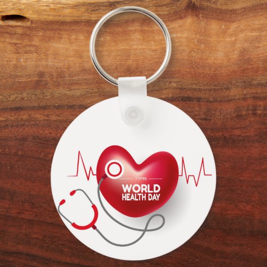 Wereldgezondheidsdag Sleutelhanger (Voorkant)