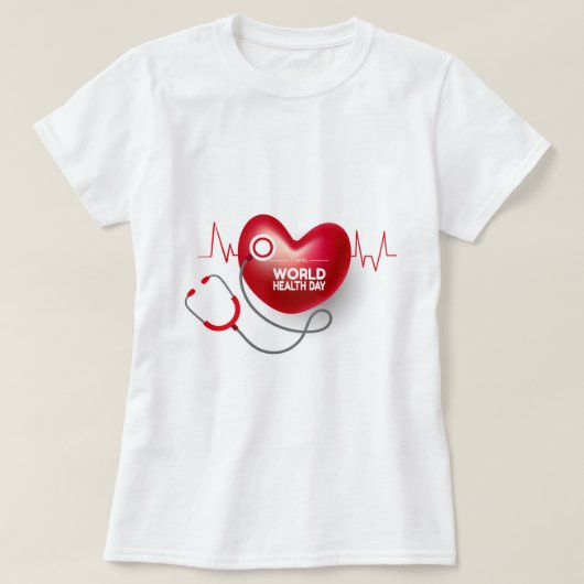 Wereldgezondheidsdag T-shirt (Design voorkant)