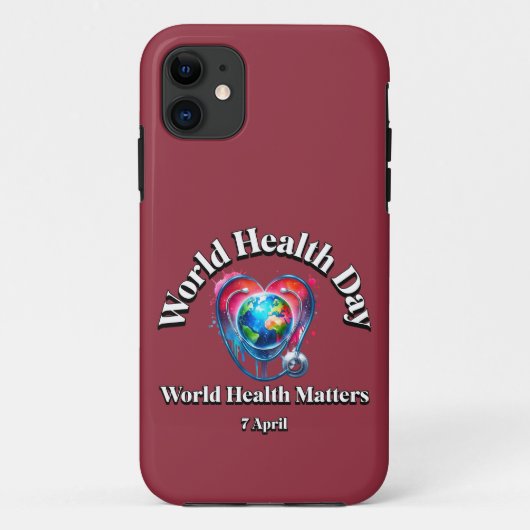 Wereldgezondheidskwesties. Wereldgezondheidsdag. Case-Mate iPhone Case (Achterkant)