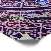 Wereldgodsdienstige boom voor vrede in het leven poster (Hoek)