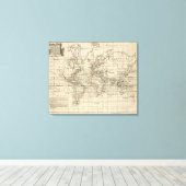 WereldGrafiek Canvas Afdruk (Insitu (Houten vloer))