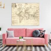 WereldGrafiek Canvas Afdruk (Insitu (Woonkamer))