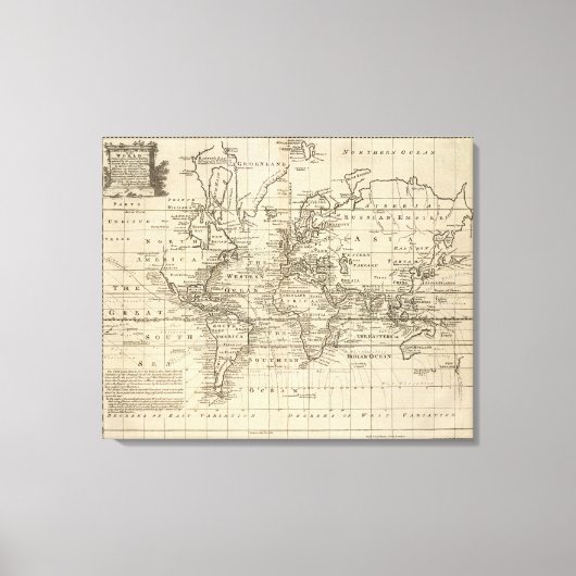 WereldGrafiek Canvas Afdruk (Voorkant)