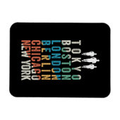 Wereldgrote marathonsteden magneet (Horizontaal)