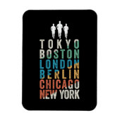 Wereldgrote marathonsteden magneet (Verticaal)