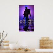 Wereldhandelscentrum in het licht poster (Keuken)