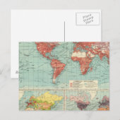 Wereldhandelskaart Briefkaart (Voorkant / Achterkant)