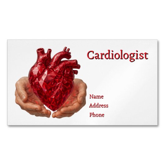 Wereldhartdag Magnetisch Visitekaartje (Voorkant)