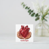 Wereldhartdag Vierkante Visitekaartje (Staand voorkant)