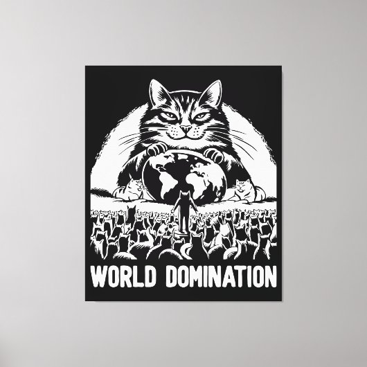 Wereldheerschappij 1 canvas afdruk (Voorkant)