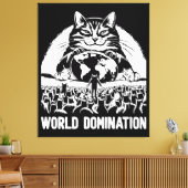 Wereldheerschappij 1 canvas afdruk (Insitu (Woonkamer))