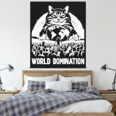 Wereldheerschappij 1 canvas afdruk (Insitu (Slaapkamer))