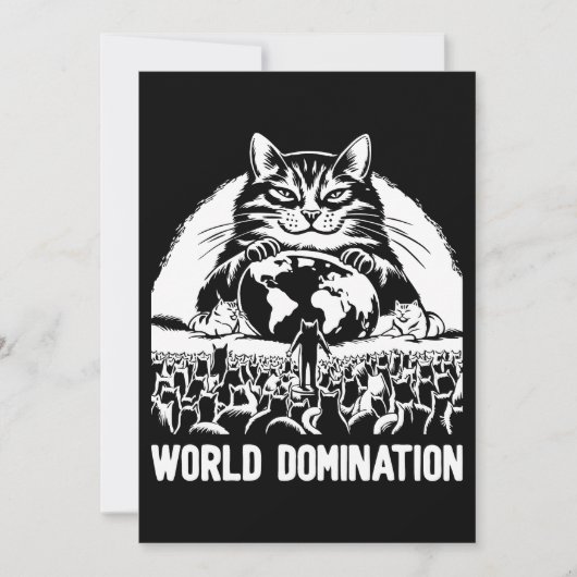 Wereldheerschappij 1 feestdagenkaart (Voorkant)